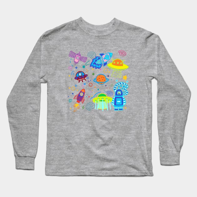 space travel Long Sleeve T-Shirt by zzzozzo